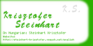 krisztofer steinhart business card